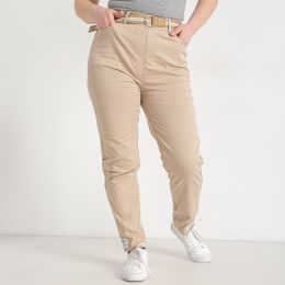 0811-6* светло-бежевые женские брюки (FUDEYAN, 6 ед. размеры полубатал: 28. 29. 30. 31. 32. 33) выдача на следующий день фото
