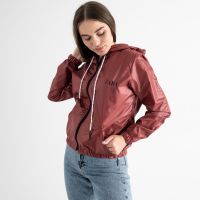 купить 25056-31 БОРДОВАЯ ветровка женская с капюшоном (4 ед. размеры: 44-46/2.48-50/2) оптом