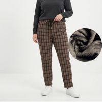 3826-28  коричневые женские  теплые брюки ( меховая подкладка, с карманами, 5ед, размеры на бирках 4XL, 5Xl, 6XL, 7XL, 8XL, соот фото
