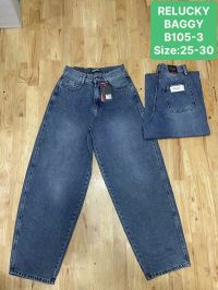 купить 0105 # синие женские джинсы (Relucky, стрейч, 6 ед, размеры норма: 25-30) выдача на следующий день оптом