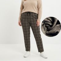3826-18 коричневые  женские  теплые брюки ( меховая подкладка, с карманами, 5ед, размеры на бирках 4XL, 5Xl, 6XL, 7XL, 8XL, соот фото