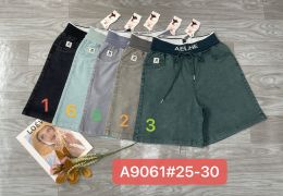 9061 # УТОЧНЯЙТЕ ЦВЕТ ВО ВРЕМЯ ЗАКАЗА женские шорты (стрейч-коттон, 6 ед. размеры норма: 25. 26. 27. 28. 29. 30) выдача на следу фото