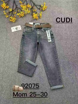 92075 # серые женские джинсы мом (CUDI, стрейч-коттон, 6 ед. размеры норма: 25. 26. 27. 28. 29. 30) выдача на следующий день     фото