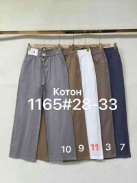 1165 # выбор цвета женские брюки (Fudeyan, коттон, 6 ед, размеры полубатал: 28-33)  выдача на следующий день фото