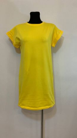 1297-8 * желтая женская туника (трикотаж, 4 ед. размеры норма: S. М. L. XL) выдача на следующий день фото