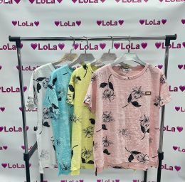3151* микс четырех цветов женская футболка (FASHION, 10 ед. универсальный батальный размер: 50-52) выдача на следующий день      фото
