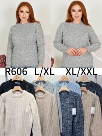 0606 # микс цветов женский свитер (Kiss me, кашимир, 10 ед, размеры полубатал: L/XL-XL/2XL) выдача на следующий день фото