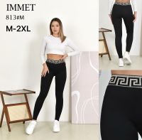 0813 # черные женские лосины на флисе (Immet, флис, 4 ед, размеры норма: M-2XL) выдача на следующий день фото