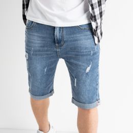 0810 New Jeans джинсовые шорты мужские полубатальные голубые стрейчевые (8 ед.размеры: 31. 32. 33. 34. 36. 38. 40. 42) фото