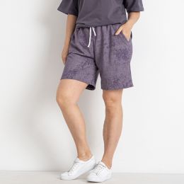 0251-23 фиолетовые женские шорты (5'TH AVENUE, 4 ед. размеры батал: 50. 52. 54. 56) фото