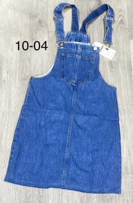 0010-04 * синий женский джинсовый сарафан (коттон 97%, ликра 3%, 4 ед. размеры норма: 34. 36. 38. 40, соответствуют 26-30) выдач фото