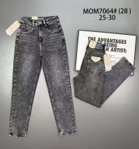 7064 # серые женские джинсы (Vindasion, стрейч коттон, 6 ед, размеры норма: 25-30) выдача на следующий день фото