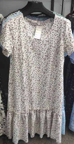 0974-3 * белое женское платье (софт, 4 ед. размеры полубатал: L. XL. 2XL. 3XL) выдача на следующий день фото