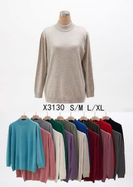 купить # 3130 * микс цветов женский свитер (5 ед, размеры норма: s-xl) выдача на следующий день оптом