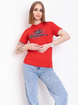 10502-5 красная женская футболка (95% коттон, 5% эластан, 5 ед. размеры норма: S. M. L. XL. 2XL) фото