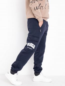 6711-2 синие мужские спортивные штаны (GODSEND, флис, 5 ед. размеры норма: M. L. XL. 2XL. 3XL) фото