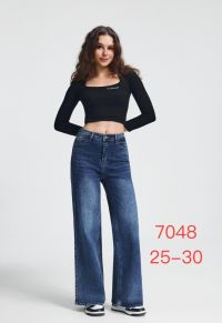 7048 # синие женские джинсы (New Jeans, стрейч коттон, 6 ед, размеры норма: 25-30) выдача на следующий день фото