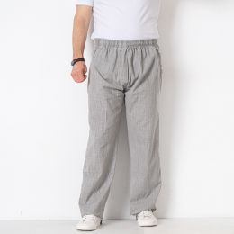 купить оптом джинсы 25451-6* светло-серые мужские штаны (лен, на резинке, 10 ед. размеры супербатал: 70-78, дублируются) выдача на следующий день  недорого