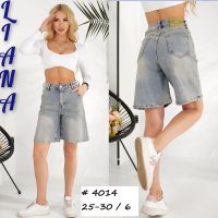 купить 4014 # серые женские джинсовые шорты (Liana, стрейч коттон, 6 ед, размеры норма: 25-30) выдача на следующий день оптом