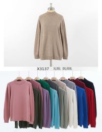 3137-99   микс цветов женский свитер (Kiss me.5 ед, размеры батал: XL/2XL. 2XL/3XL) фото