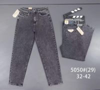 купить 5050 # серые женские джинсы (VINDASION, стрейчевые, 6 ед. размеры батал: 32-42) выдача на следующий день оптом