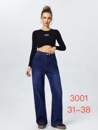3001 # синие женские джинсы (New Jeans, стрейч, 6 ед, размеры батал: 31-38) выдача на следующий день фото