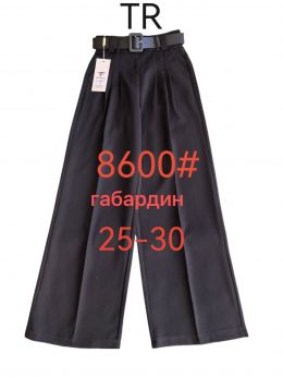 купить 8600 # черные женские брюки (FUDEYAN, габардин, 6 ед. размеры норма: 25. 26. 27. 28. 29. 30) выдача на следующий день оптом