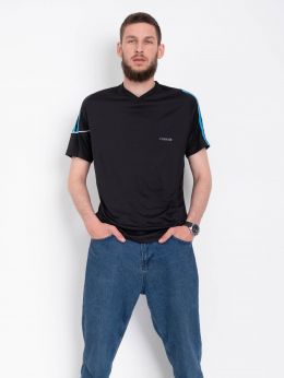 купить 0504* черная мужская футболка (4 ед. размеры норма: M. L. XL. 2XL) выдача на следующий день                                      оптом