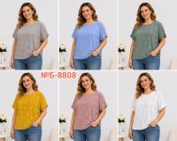 8808 # выбор цвета женская трикотажная футболка (4 ед, размеры батал: 5XL-8XL) выдача на следующий день фото