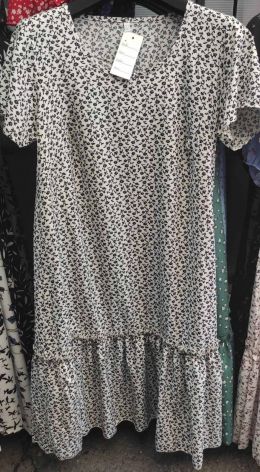 0974-2 * белое женское платье (софт, 4 ед. размеры полубатал: L. XL. 2XL. 3XL) выдача на следующий день фото