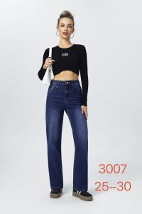 3007 # синие женские джинсы (New Jeans, стрейч коттон, 6 ед, размеры норма: 25-30) выдача на следующий день фото