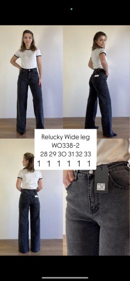 0338-2 # черные женские джинсы (RELUCKY, стрейчевые, 6 ед. размеры полубатал: 28-33) выдача на следующий день фото