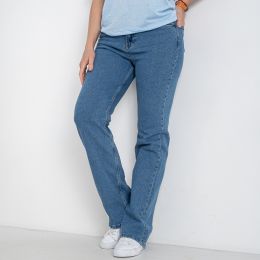 0410-2024-2 синие женские джинсы (стрейчевые, 8 ед. размеры батал: 42. 42. 44. 44. 46. 48. 50. 52) фото