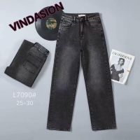 7090 # серые женские джинсы (Vindasion, стрейч коттон, 6 ед, размеры норма: 25-30) выдача на следующий день фото