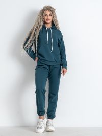 5301-7 темно-бирюзовый женский спортивный костюм (5'TH AVENUE, турецкая двунитка, 4 ед. размеры норма: 42. 44. 46. 48) фото