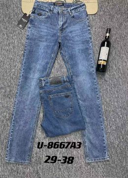 8667 # синие мужские джинсы (FANGSIDA, стрейч, 8 ед. размеры норма: 29. 30. 31. 32. 33. 34. 36. 38) выдача на следующий день фото