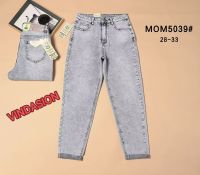 купить 5039* серые женские джинсы мом (VINDASION, 6 ед. размеры полубатал: 28. 29. 30. 31. 32. 33) выдача на следующий день оптом