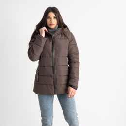 0007-9 коричневая женская куртка (5'TH AVENUE, флисовая подкладка, 3 ед. размеры норма: 42. 44. 46) фото
