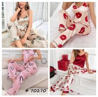 70270 # выбор цвета женская пижама (атлас, 5 ед, размеры норма: 44-46-48-50-52 ) выдача на следующий день фото