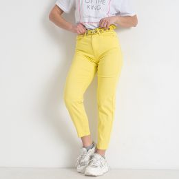 купить оптом джинсы 0663-5* желтый женский мом (VANVER, стрейчевый, 6 ед. размеры норма: 25. 26. 27. 28. 29. 30) выдача на следующий день недорого