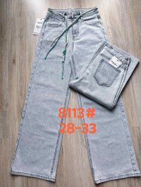 купить 8113# серые женсике джинсы (Lanlaniee, стрейч коттон, 6 ед, размеры полубатал: 28-33) выдача на следующий день оптом