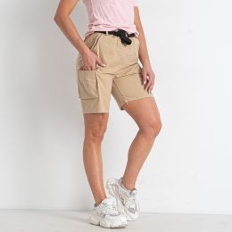 0813-2 светло-бежевые женские шорты (коттон, 5 ед. универсальный размер нормы: 44-48) фото