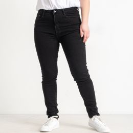 1160 черные женские джинсы (KT.MOSS, стрейчевые, 6 ед. размеры батал: 32. 34. 36. 38. 40. 42)  фото