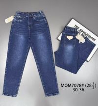 7078 # синие женские джинсы (Vindasion, стрейч коттон, 6 ед, размеры батал: 30-36) выдача на следующий день фото
