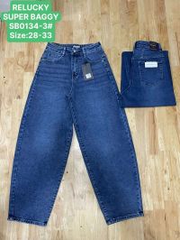 0134 # синие женские джинсы (Relucky, стрейч коттон, 6 ед, размеры полубатал: 28-33) выдача на следующий день фото