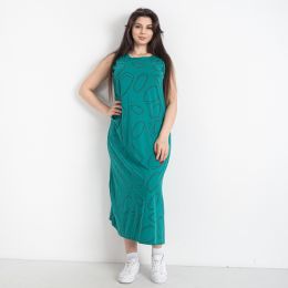 1091-7* зеленое женское платье (BASE, 3 ед. размеры батал: 2XL. 3XL. 4XL) выдача на следующий день фото