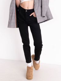 купить 3022 черные женские джинсы (LANLANIEE, байка, 6 ед. размеры норма: 25. 26. 27. 28. 29. 30) оптом