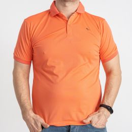 0845-25 оранжевое мужское поло (ROYAL SPORT, 100% коттон, 6 ед. размеры норма: S. M. L. XL. 2XL. 3XL) фото