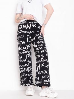 0776-11* черные женские штаны (4 ед. размеры на бирках: XL-4XL, соответствуют норме: S-XL) выдача на следующий день              фото