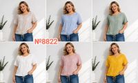 8822 # выбор цвета женская трикотажная футболка (4 ед, размеры батал: 2XL-5XL) выдача на следующий день фото